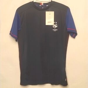 Weeplay France FFF official jersey football soccer blue marine small men's shirt